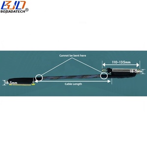 90 derece PCI-E 5.0 16X X16 grafik kartı yükseltici kablo GEN5 40CM 50CM 60CM 80CM için <span class=keywords><strong>A10</strong></span> A40 H100 AI s RTX6000 Ada AI sunucu
