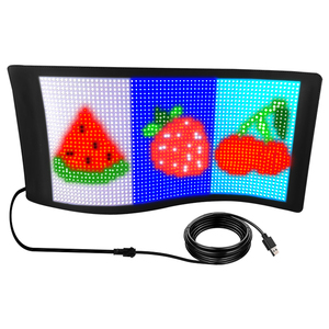 Flexible LED Matrix Panel Digital Scrolling LED Sign Wireless Programmable Banner <strong>Display</strong> Glow in the <strong>Dark</strong> Window Screen for Car - Product Image 4