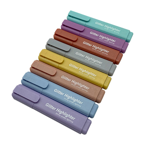 Rotulador de brillo a base de agua resaltador metálico de 6 8 12 colores no tóxico personalizado de fábrica para diario - Product Image 2