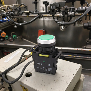 Factory Price <strong>LA115</strong> Momentary Push Button <strong>Switch</strong> 22mm IP65 Round Flat Head Plastic Latching Push Button <strong>Switches</strong> Without Light - Product Image 5