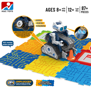 Intelligentes DIY-Roboter-Chassis-Spielzeug für Kinder Montieren Sie elektronisches Roboter-pädagogisches mechanisches Programmier spielzeug im Cartoon-Stil - Product Image 3