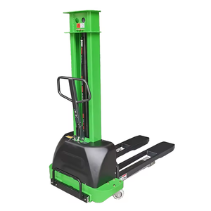 1T capacità di carico carrello elevatore elettrico con auto auto di sollevamento su e giù per carico e scarico carichi portatili stacker camion - Product Image 1