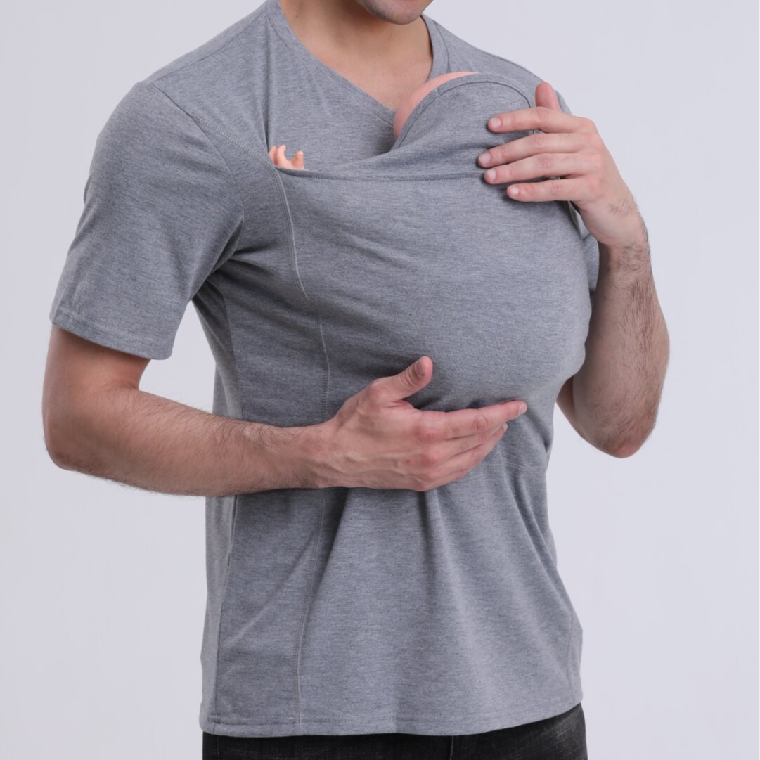 17-Camiseta de manga corta con capucha para hombre