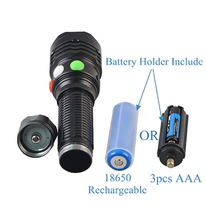 Torcia Multi-funzione Super potenza batteria al litio 18650 torcia tricolore per ferrovie con magnete - Product Image 3