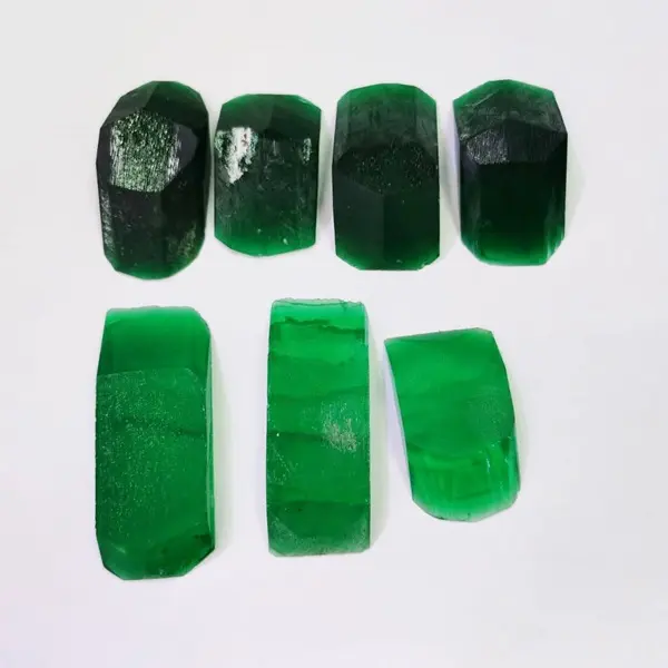 Hydrothermal Emerald Rough Lab Grown Emerald Uncut Raw for Gemstone Making