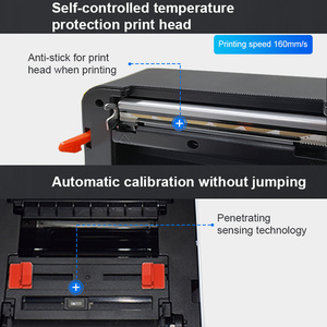 Printer <span class=keywords><strong>Label</strong></span> termal portabel Usb nirkabel, Printer ponsel Android 110mm 4 inci - Product Image 5