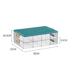 ตัวต่อบล็อกหลายชั้นแบบใสกล่องเก็บของขนาดเล็กกล่องใส่ชิ้นส่วนของเล่นเด็ก - Product Image 6