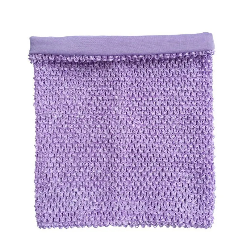 Topo de tutu de tubo de crochê artesanal, 12 polegadas com forro dentro para tutu