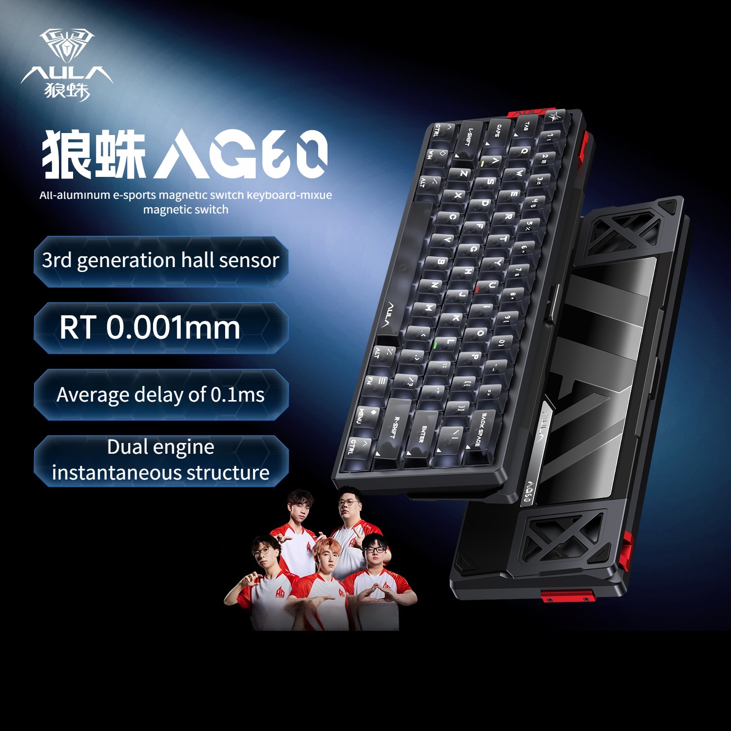 Interrupteur magnétique 60-Noir Transparent-Miel Neige