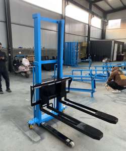 Electric Truck Mounted Forklift <strong>Automatic</strong> up and Down <strong>Loading</strong> and <strong>Unloading</strong> Artifact Portable Small Climbing Carrier Stacker 1 t - Product Image 4