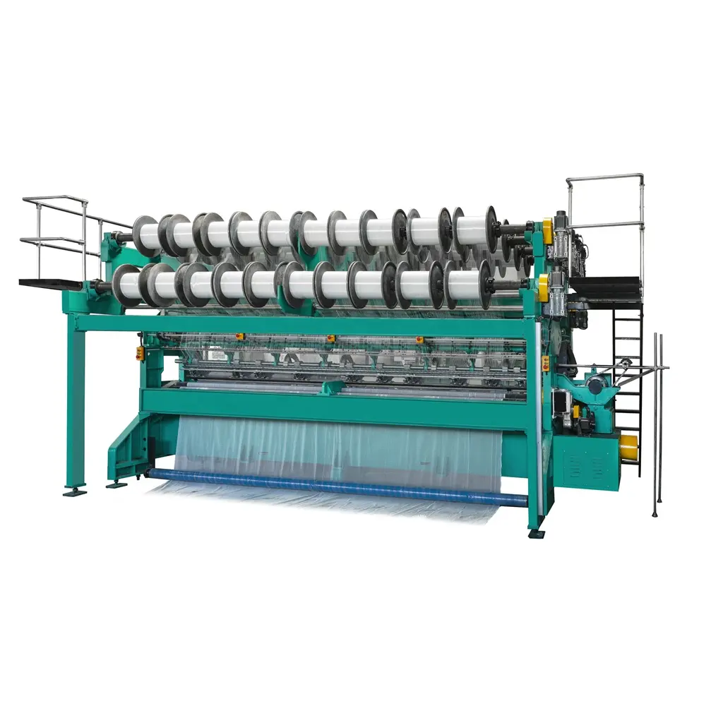 High Speed Electronic Controlled Knitting Machine To Produce Mesh Light Fabric For Curtain Net ,Shoes And Bag Fabric