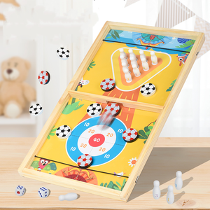 Wholesale Montessori Multi-function Wooden Chess Board <strong>All</strong>-in-one Checkers Playing Game Early Educational Intelligence <strong>Toy</strong> - Product Image 2