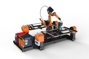 Perakende endüstrileri için Motor dişli Motor ve şanzıman ile entegre çift istasyonlu Robot kaynak iş istasyonu yeni durum - Product Image 3