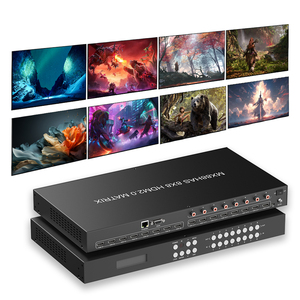 Latest <strong>HDMI</strong> Audio <strong>Matrix</strong> <strong>Switcher</strong> Splitter <strong>8</strong> in <strong>8</strong> Out RS232 Port Video Wall Processor Controller <strong>Matrix</strong> <strong>Switcher</strong> Multiviewer - Product Image 1