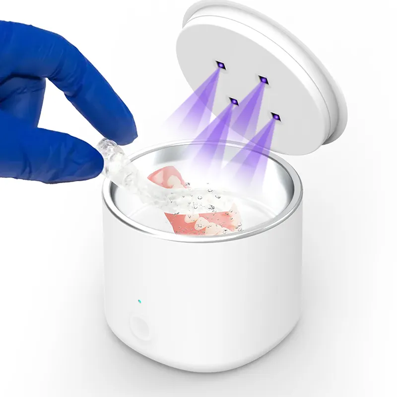 Macchina per pulire UV ultrasonica per uso domestico Mini gioielli portatili