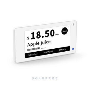 SOARFREE 2.66&quot; Black White E Paper ESL With Advanced IP68 Waterproof and Low Temperature Performance for Supermarket Application