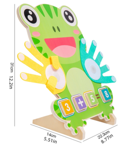 蒙特梭利木制数学学习玩具幼儿1-10数计数加减法板数学教学玩具 - Product Image 5