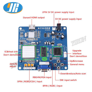 Аркадная игра VGA RBGS RGBSHV к HD MI игровой видеовыход плата конвертера с кабелем - Product Image 4