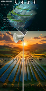 Solar 4G senza fili corno altoparlante 30W inserto SIM/GSM Card supporto One-key allarme trasmissione vocale funzione di riproduzione del testo - Product Image 5