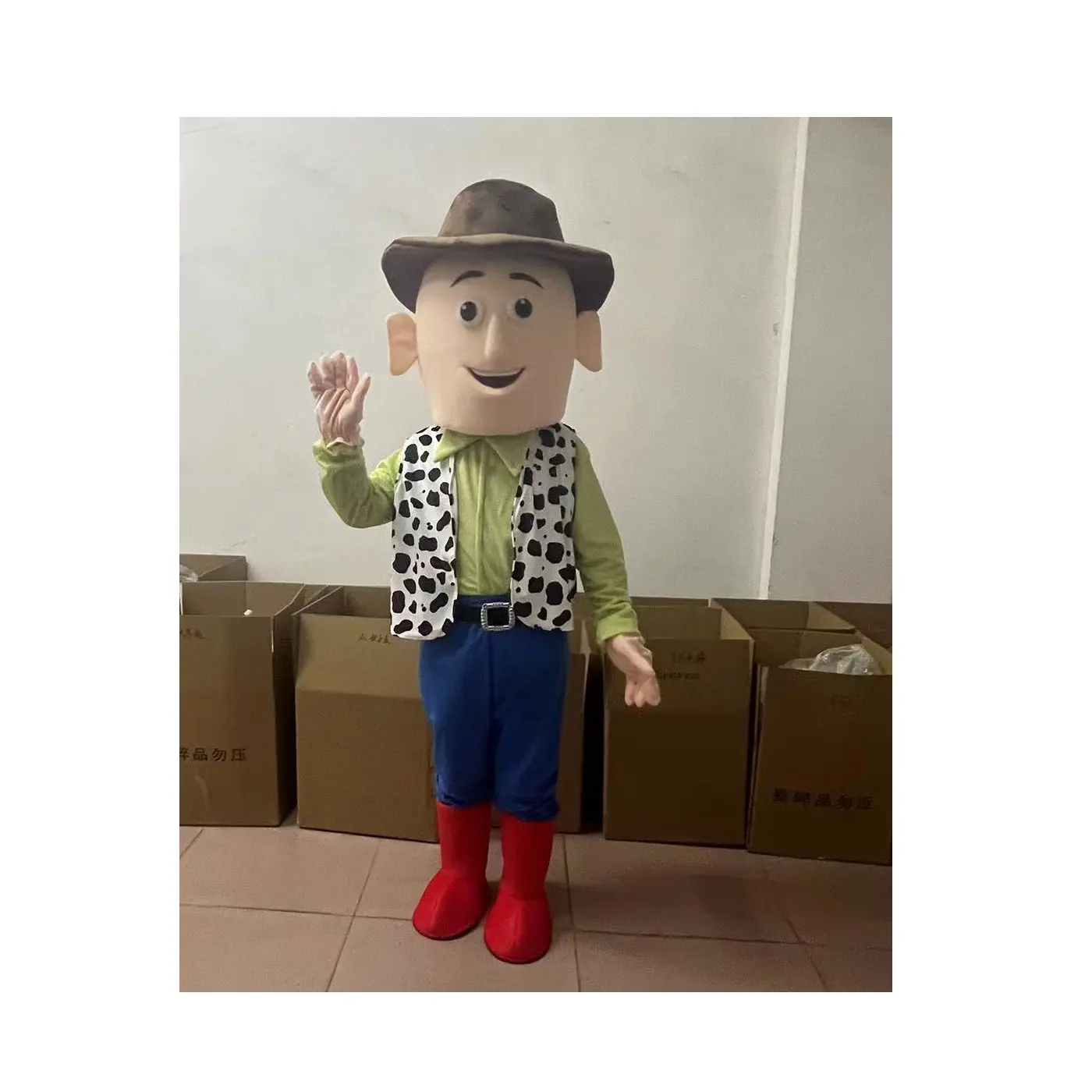 Venta caliente película TV personaje de dibujos animados mascota disfraz Woody Toy Story mascota disfraz para publicidad