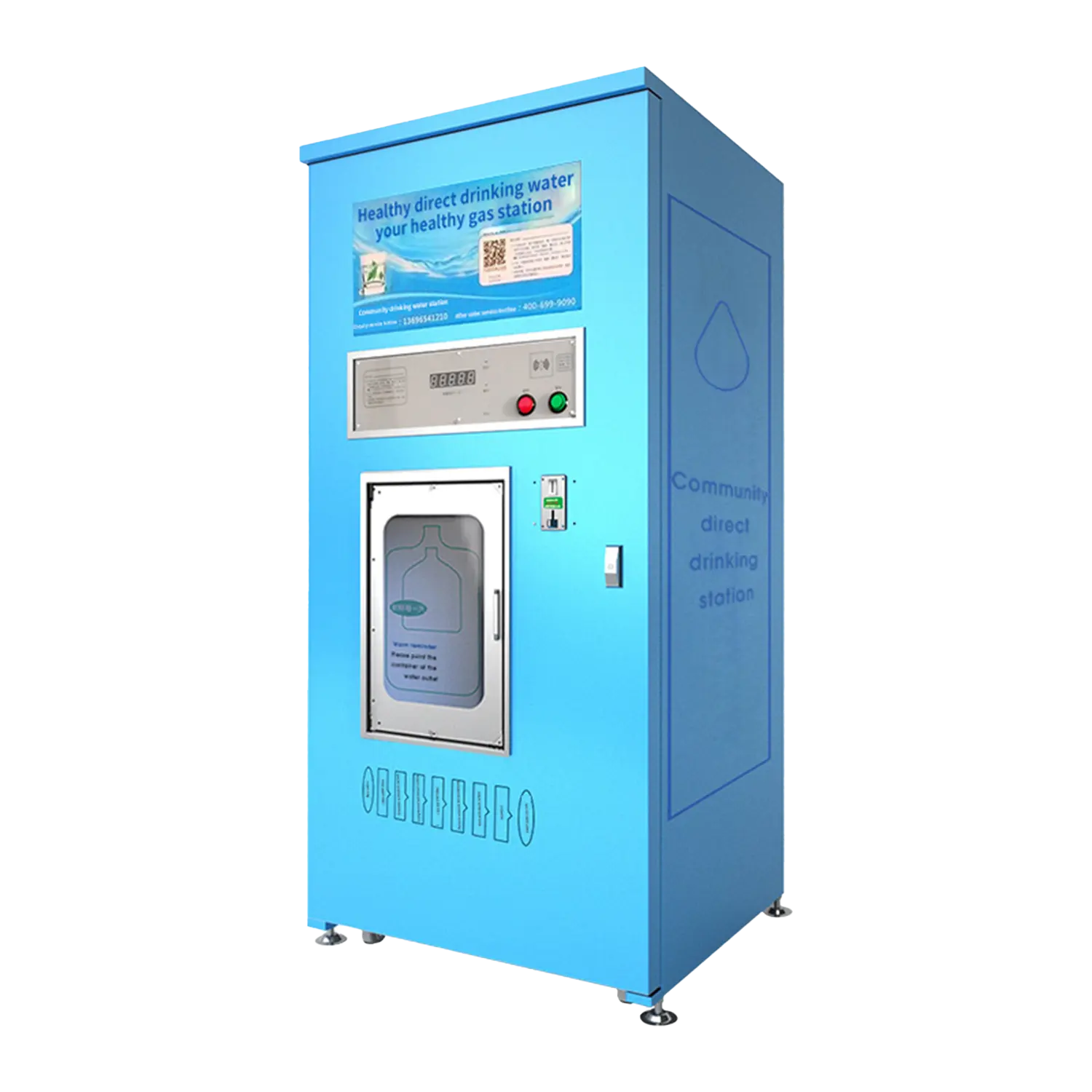 Nouvelle eau UVOzoneCE distributeurs automatiques Machines de remplacement 9 RO système de purificateur d'eau de scène Machine de filtrage d'eau potable commerciale XL