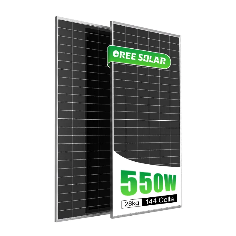 Wholesale Price High Efficiency PERC Solar Panel 525w 535w Solar Panels Half Cut 550watt A Grade Solar Panels