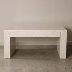 SHIHUI <strong>Customized</strong> Home Office <strong>Desks</strong> Marble <strong>Computer</strong> Table Rectangular Office <strong>Desk</strong> with Drawers Beige Marble <strong>Desk</strong> - Product Image 2