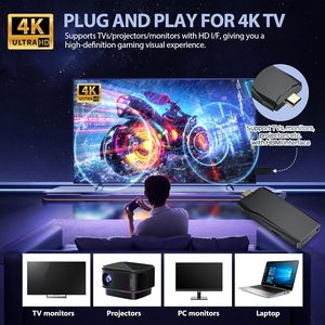 คอนโซลเกม Plug & Play ย้อนยุคที่มี20000 + เกมในตัวเอาต์พุต4K HD 2.4GHz โมเดล Wireless-X2รองรับฟอร์แมต FC - Product Image 4