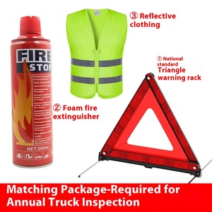 Yıllık araç ilk yardım muayene için yangın söndürücü ile taşınabilir çok fonksiyonlu acil kurtarma aracı kiti - Product Image 4