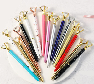 뜨거운 판매 1.0mm 블링 크리스탈 다이아몬드 볼펜 좋은 품질 판촉 금속 연필 사무실 학교 학생을위한 완벽한 - Product Image 2