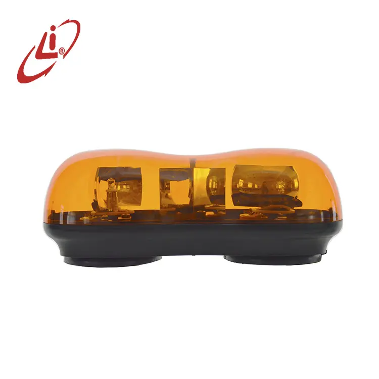 LIYI Oval Amber Halogenlampe Rotierende Einsatz fahrzeuge Mini Light bar