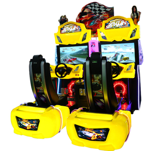 Funpark เครื่องเล่นเกมแข่งรถ2เครื่องจำลองวิดีโอแบบใช้เหรียญเพื่อความสนุกในร่มเครื่องเล่นวิดีโอสำหรับห้างสรรพสินค้า - Product Image 6