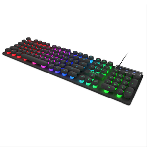 AK-800 rgb משחקים מקלדת עיצוב ארגונומי ממברנה עמיד למים מקשים מכני עבור אביזרים למחשב