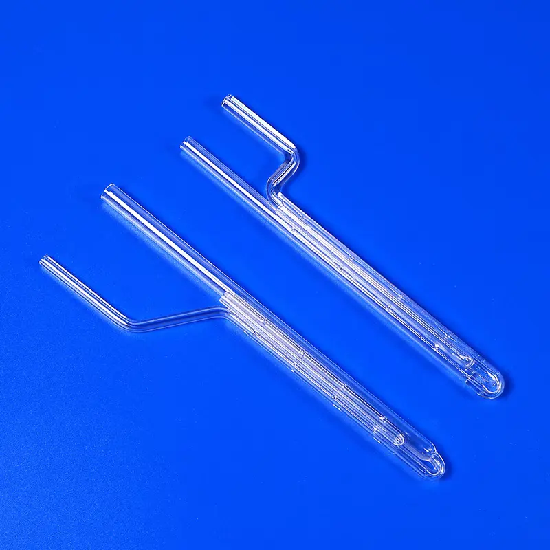 Tubo de muestra de apuesta de cuarzo adsorción experimento petroquímico adsorción tubo de vidrio de cuarzo