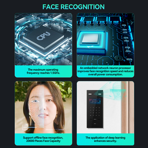 LEELEN appartamento video citofono sistema ip 2MP riconoscimento del volto a doppia lente porta costruzione codice qr lettore di controllo di accesso - Product Image 4