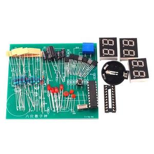 STC a sei cifre orologio digitale kit di single-chip microcomputer 6-digit LED orologio parti di produzione elettronica FAI DA TE