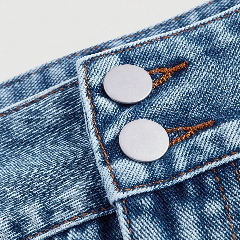 WS189 saias jeans personalizadas para mulheres, mini saia jeans para mulheres
