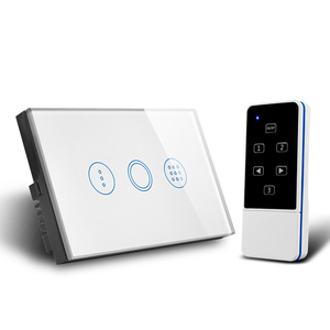 MakeGood AU/US Standard Luxus Kristallglas Touch Control Wand leuchte Timer Schalter mit Fernbedienung - Product Image 1