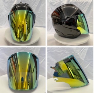 Lentes doradas para medio casco RZ-ram