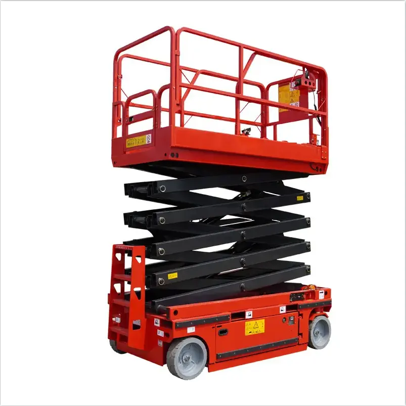 5-25M Hot Sale electric lifting scaffold 350kg 500kg 800kg 1 ton hydraulic scissor lift