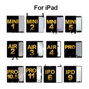 OEM personalizado de fábrica de 9,7 pulgadas Lcd con botón de inicio para Ipad Air 2 Lcd pantalla táctil digitalizador negro A1566 A1567 al por mayor