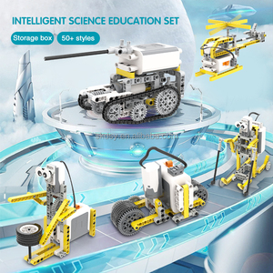 卸売606PCS DIYビルディングブロックロボット電子玩具RCアプリSTEMリモートコントロールプログラミングプラスチックモデル玩具箱包装 - Product Image 2