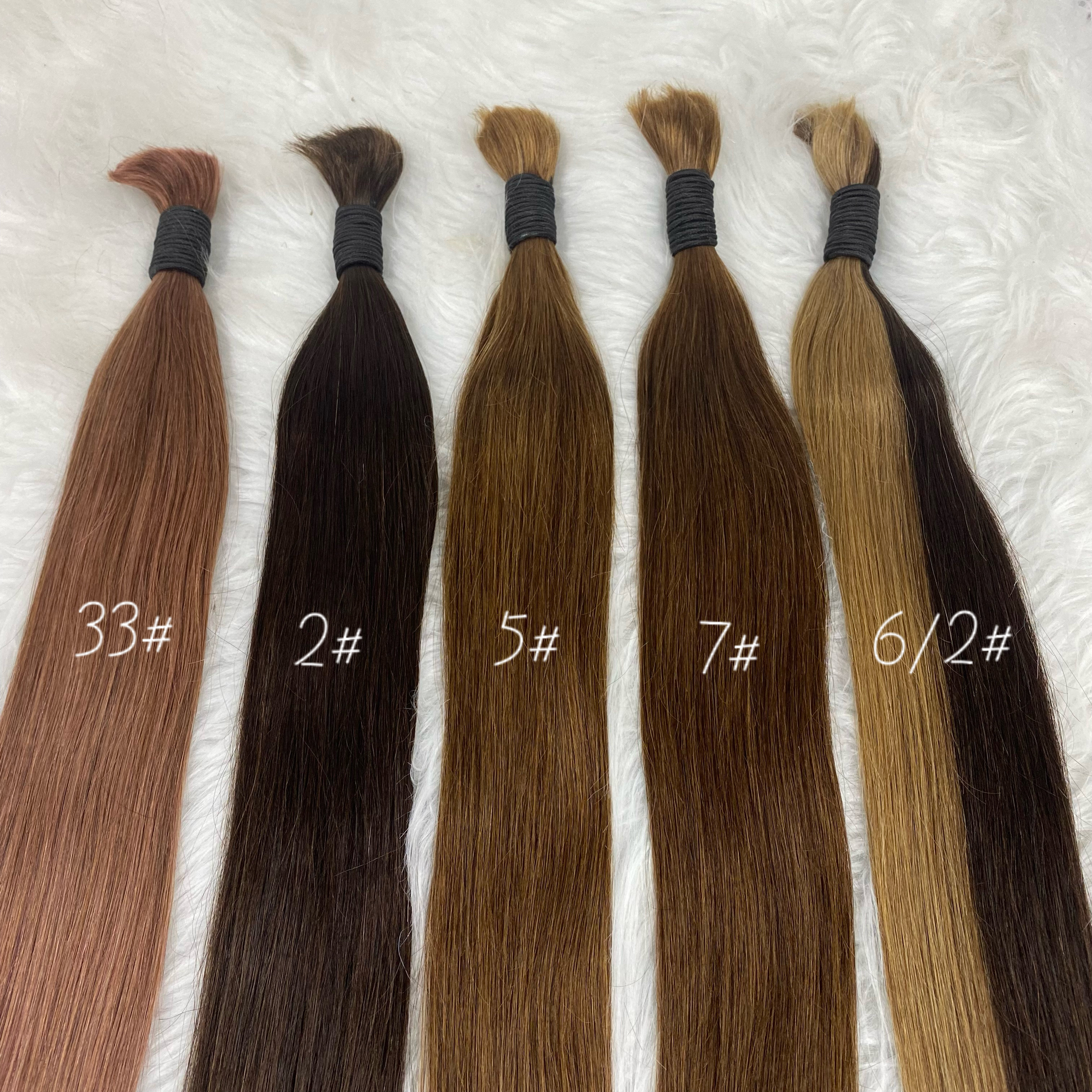 Capelli vergini colorati alla rinfusa