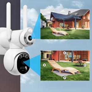 <span class=keywords><strong>2025</strong></span>新款6MP WIFI PTZ安全摄像机长短焦双镜头云台广角内置麦克风双向音频存储卡