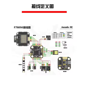 Aocoda-rc f7 מיני 30a 4 ב 1, 2-4, 1 מגדל מעופף עבור אביזרים מצלמה