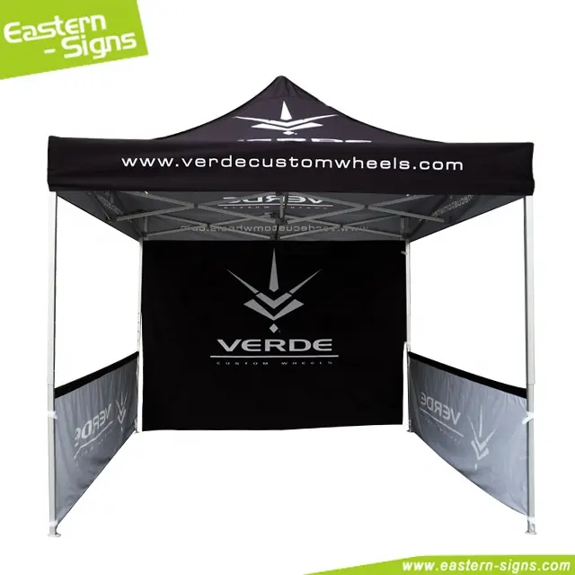 Kain Aluminium Tahan UV Luar Ruangan 10X10 Pop Up Kanopi Acara Tenda Logo Disesuaikan untuk Display