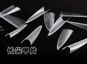 600 pcsエクストラロングスティレットネイルジェルアクリルストレートcカーブ小さなネイル用の人工スティレットネイルチップ - Product Image 5