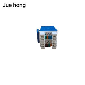 Jue Hong Cat5e Cat6 Cat7 Keystone Jack y Patch Panel 180 grados con UTP FTP Modular Rj45 Jack Fábrica al por mayor de alta calidad - Product Image 4