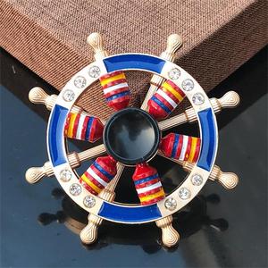 New bilayer Anime Fingertip con quay hồi chuyển kim loại giải nén ngón tay Gyro hoạt hình tay <span class=keywords><strong>Spinner</strong></span> với hộp kim loại - Product Image 5