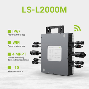 2000瓦并网Mptt太阳能逆变器IP67防水VED CE IEC认证微逆变器，适用于6kw 5kw 4kw 3kw 2kw 1kw电力系统